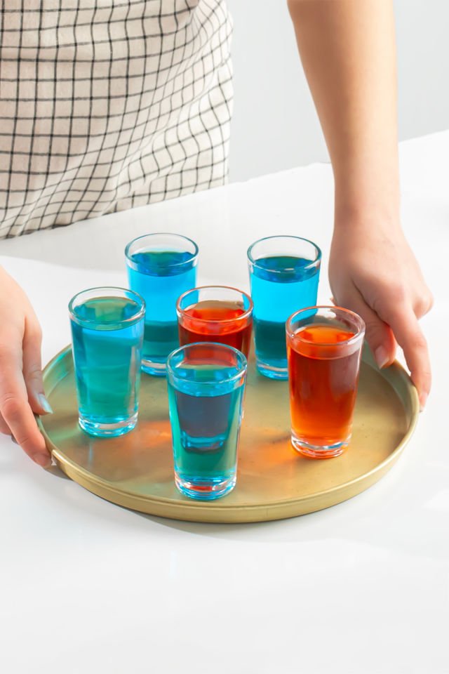 Porsima Glass 6591 Meşrubat Kahve Yanı Bardağı Sunumluk 6 Adet 100cc Shot Bardak
