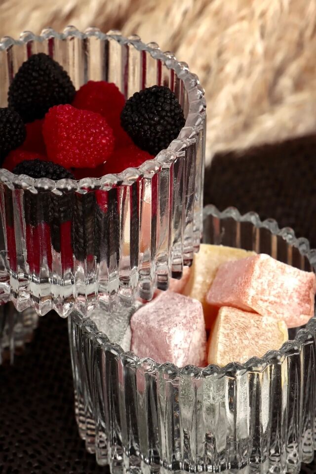 Porsima Rayan Sultan 6 Parça Cam Çerezlik Sunum Magnolia-Magnolya Kasesi