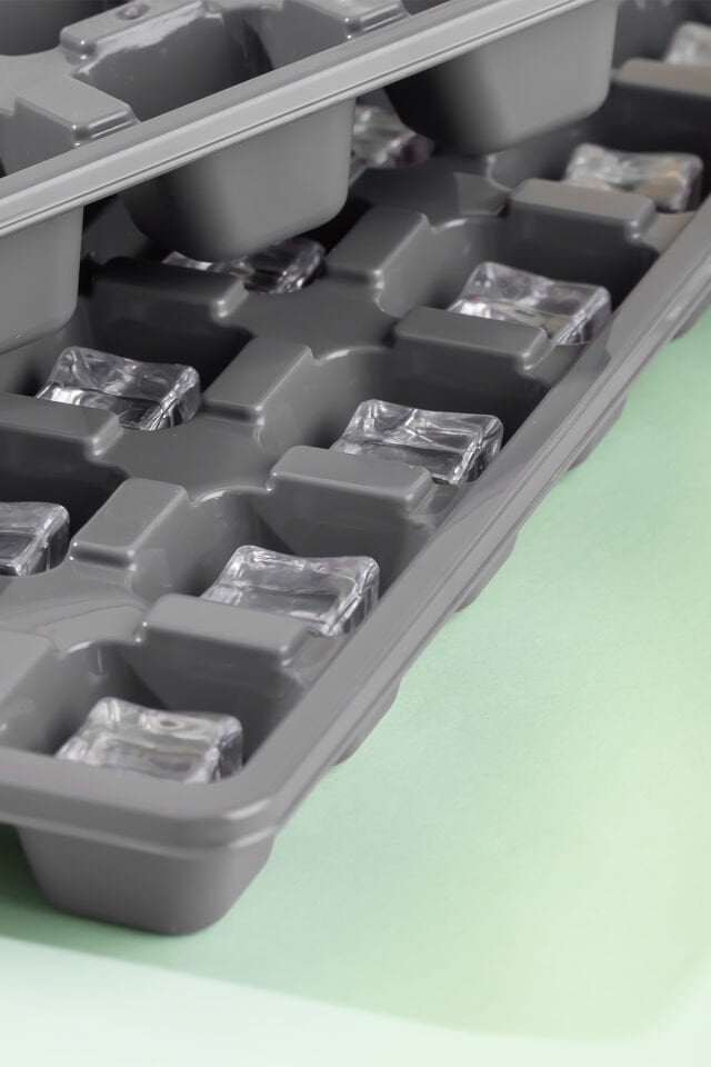 Porsima 159 12 Bölmeli Buz Kalıbı- Renkli Barista Kokteyl Buz Kalıbı -Gri