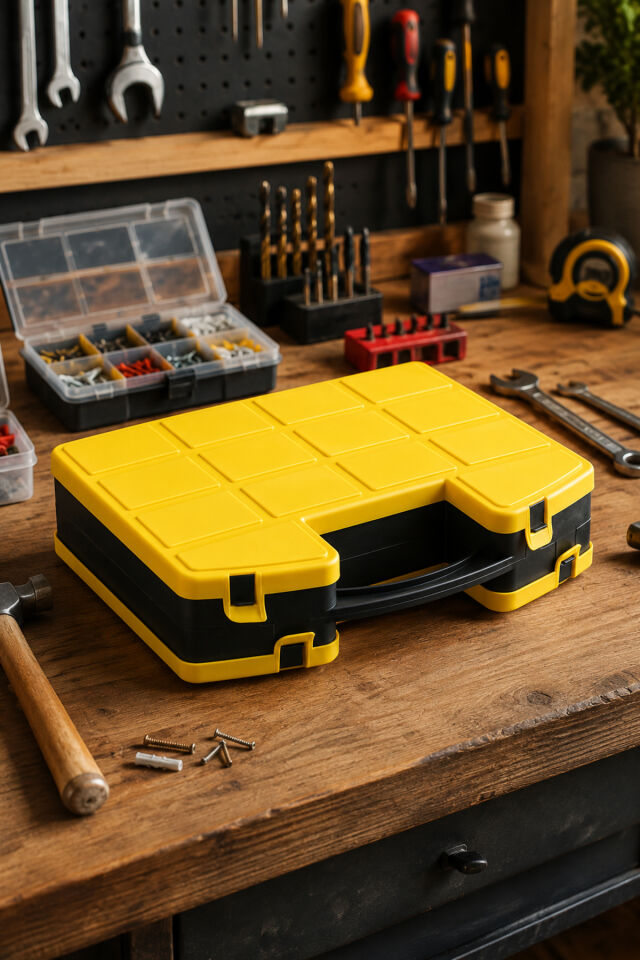 Porsima L-00560 Combo Takım Çantası Çift Taraflı Çok Bölmeli Organizer - Balıkçı Terzi Dişçi Pastane Organizer Kutu