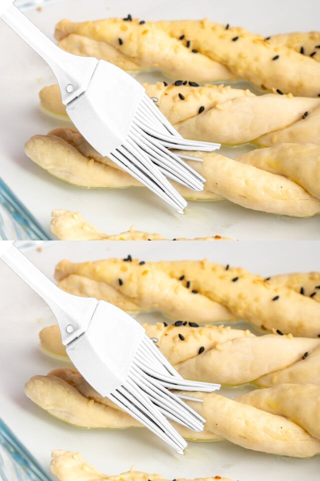 Porsima 0520 2'li Etiketli Silikon Fırçalı Yağlık - Sosluk-Yağdanlık Erzak Saklama Kabı 350cc - Beyaz