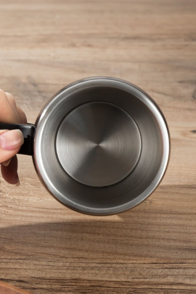 Porsima 05554 Paslanmaz Çelik Kupa Sızdırmaz Çelik Termos Araç El Termosu Yalıtımlı Bardak 350ml -Gümüş