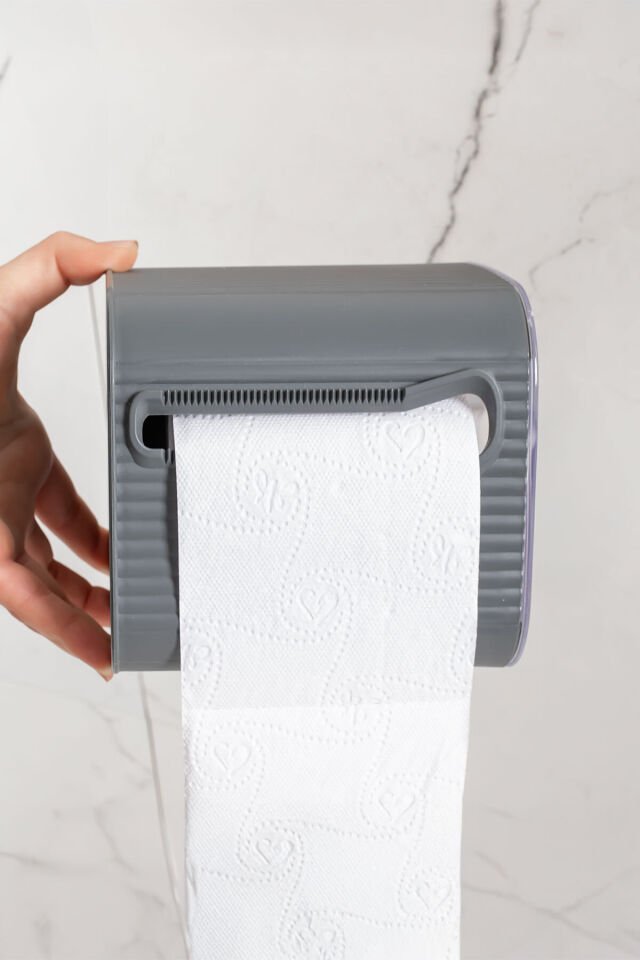 Porsima 2042 Yapışkanlı Banyo Tuvalet Kağıtlığı Wc Peçetelik Kağıtlık Tutucu Tuvalet Kağıdı Organizeri