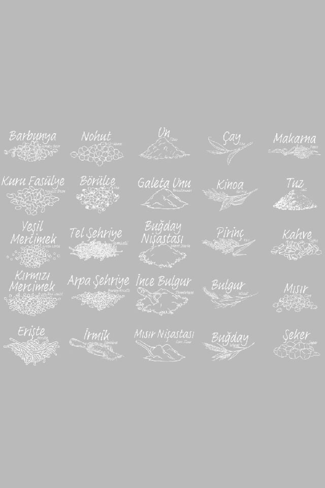 Porsima 2047 Etiketli Kapaklı Dikdörtgen Çok Amaçlı Gıda Erzak Saklama Kabı Seti 2 L 12'li