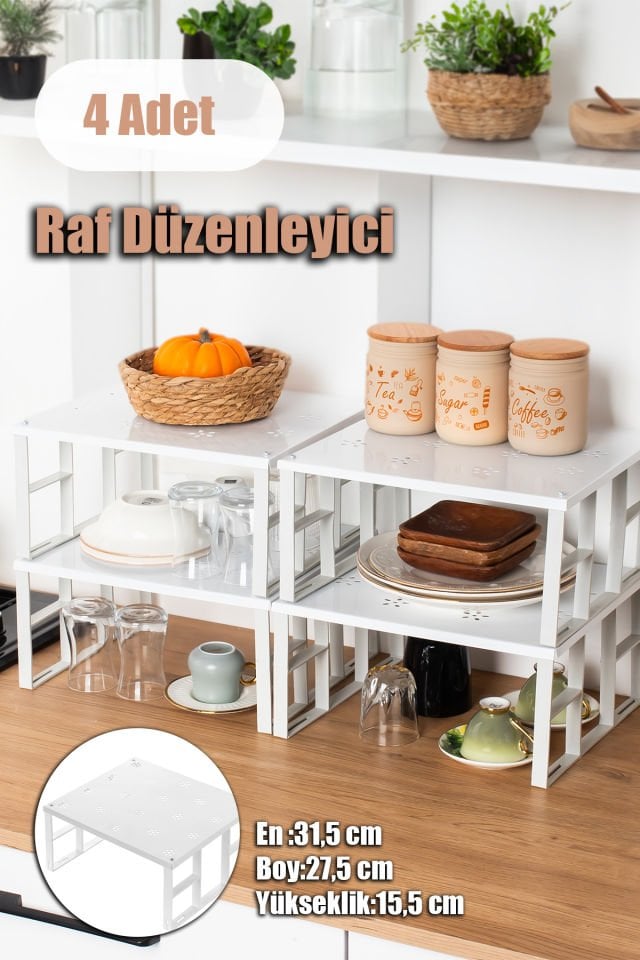 Porsima ORG-01 Dolap İçi Çok Amaçlı  4'lü