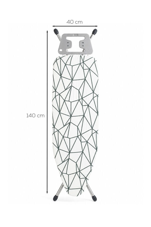 Perilla Doğrular Kate Present Kaymaz Tabanlı Ütü Koyma Aparatlı Ütü Masası 38x155 cm