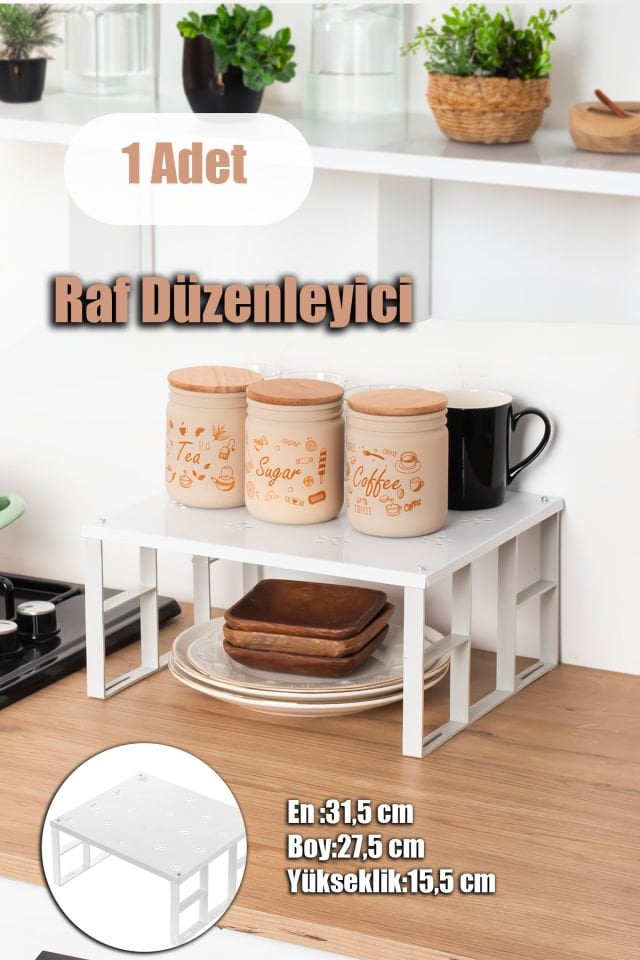 Porsima Org-01 Dolap Içi Çok Amaçlı Cm Raf Düzenleyici