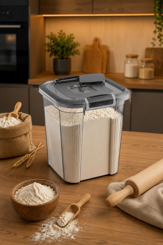 Porsima 9974 Royal Box 12 Litre Kare Hava Geçirmez Sızdırmaz Kapaklı Saklama Kabı