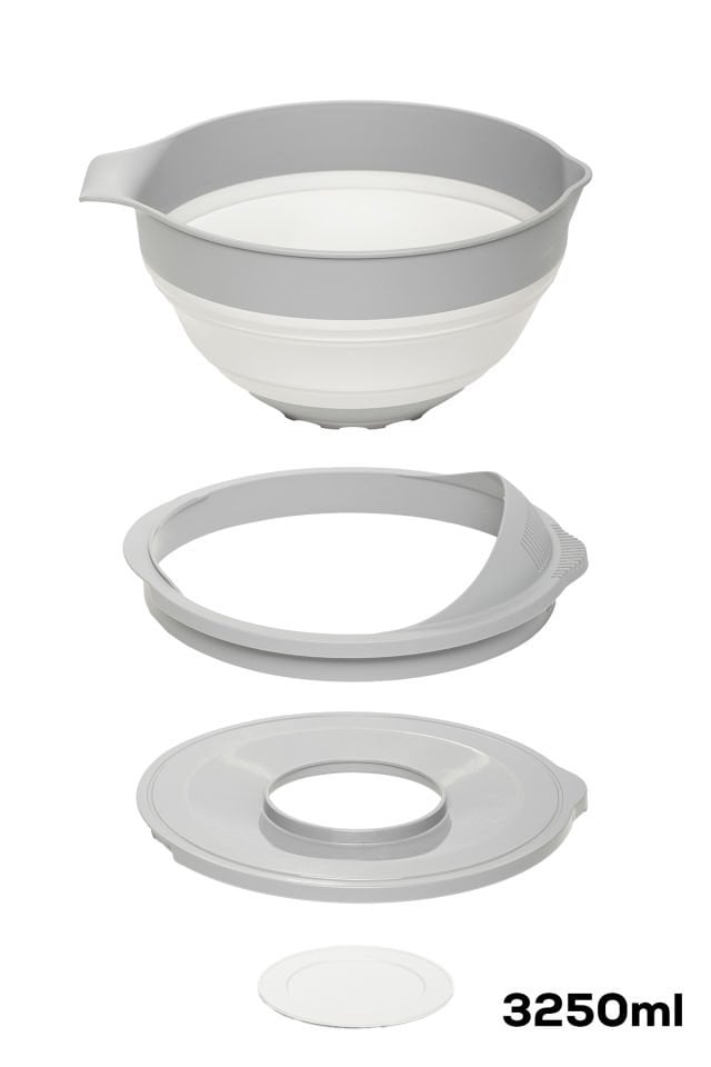 Porsima S-00113 Akordiyon Katlanabilir Süzgeç Seti, Mikser Karıştırma Kabı Mutfak Çeyiz Seti