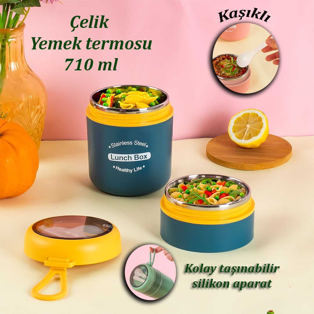 TOHANA 66720 CELIK YEMEK KABI 710ML SARI (BALON)
