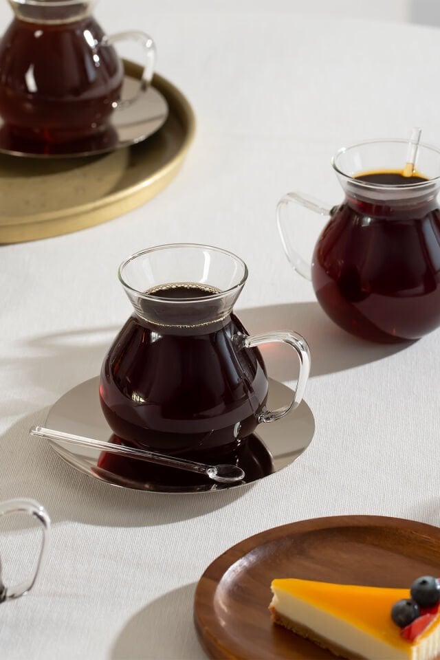 Porsima Keyf-i Ala 18 Parça 200 Ml Borosilikat Çay Seti