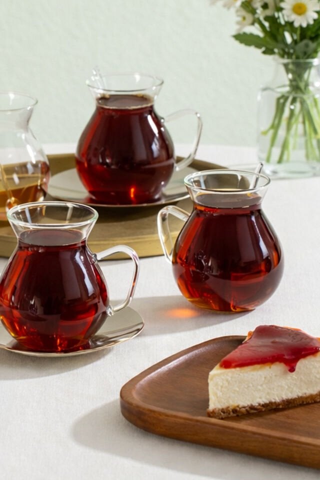 Porsima Keyf-i Ala 18 Parça 200 Ml Borosilikat Çay Seti