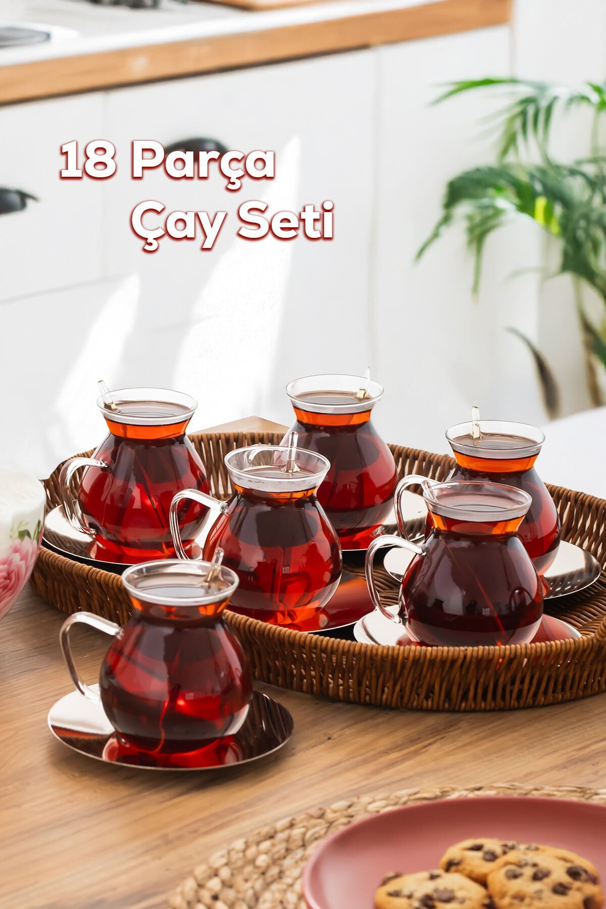 Porsima Keyf-i Ala 18 Parça 200 Ml Borosilikat Çay Seti