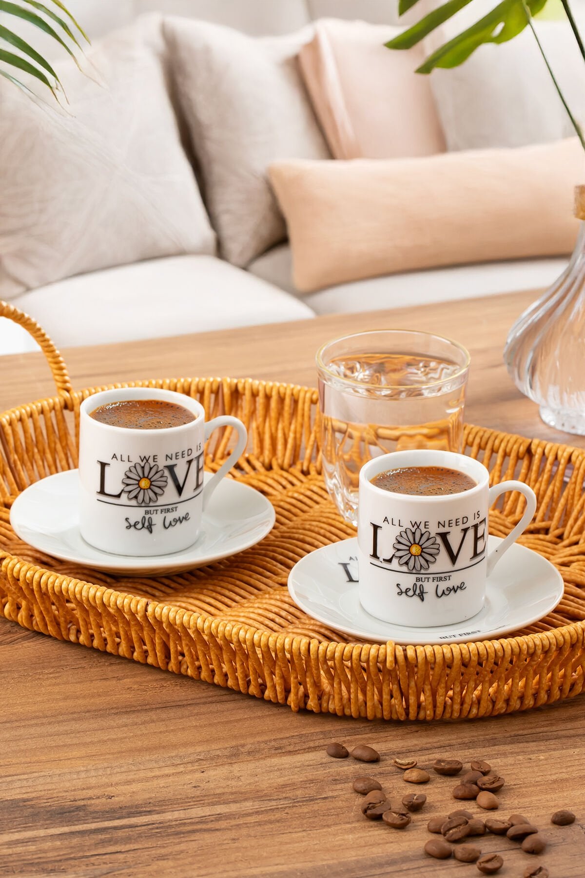 Porsima 05 Porselen 12 Parça 6 Kişilik Türk Kahvesi Fincan Takımı 90ml