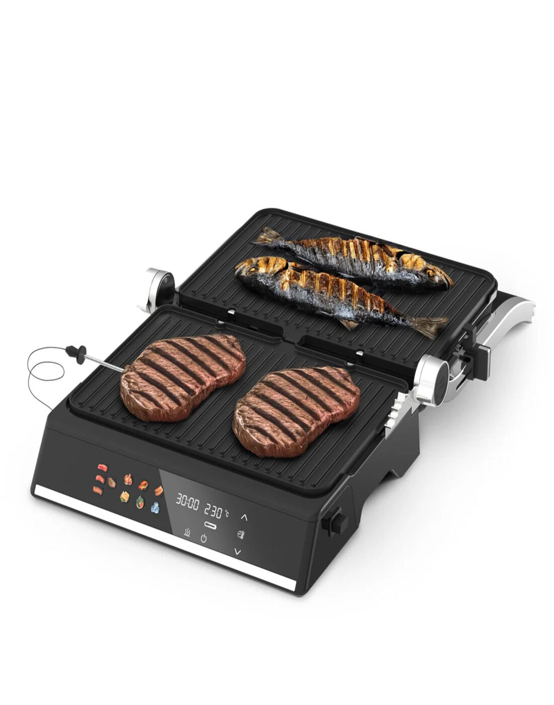 KİNGPRO K471 Grıllchef Izgara Ve Tost Makinesi
