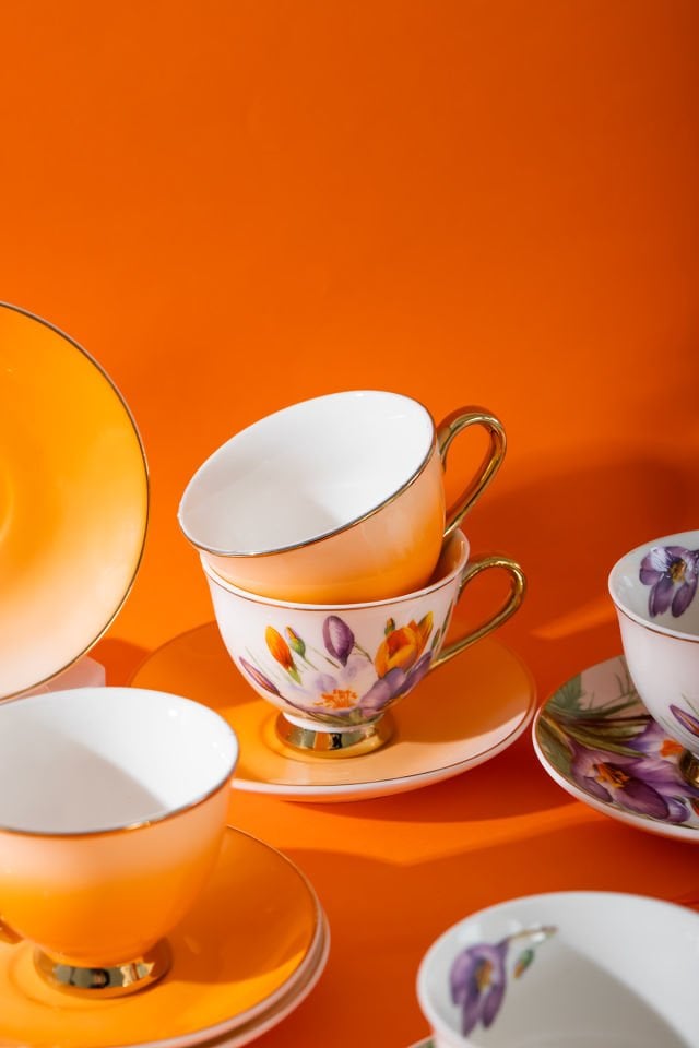 Porsima 102051 Arancia 6 Kişilik Kahve Fincan Takımı  100ml  Fincanı Seti