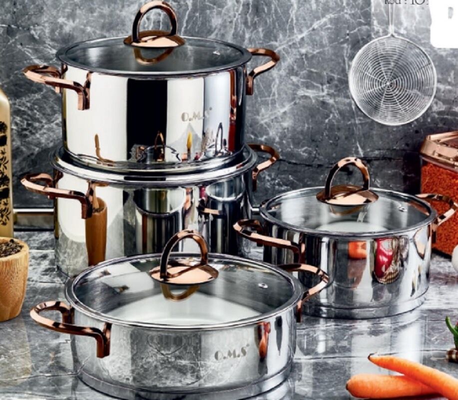 O M S Collection 1097-b Silindir Tencere Seti