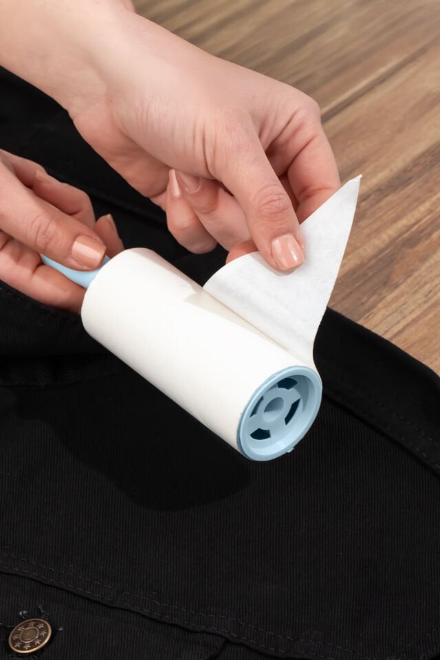 Porsima 3105 Kedi Köpek Tüy Toplayıcı Rulo 4 Adet Yedek Rulo Mavi