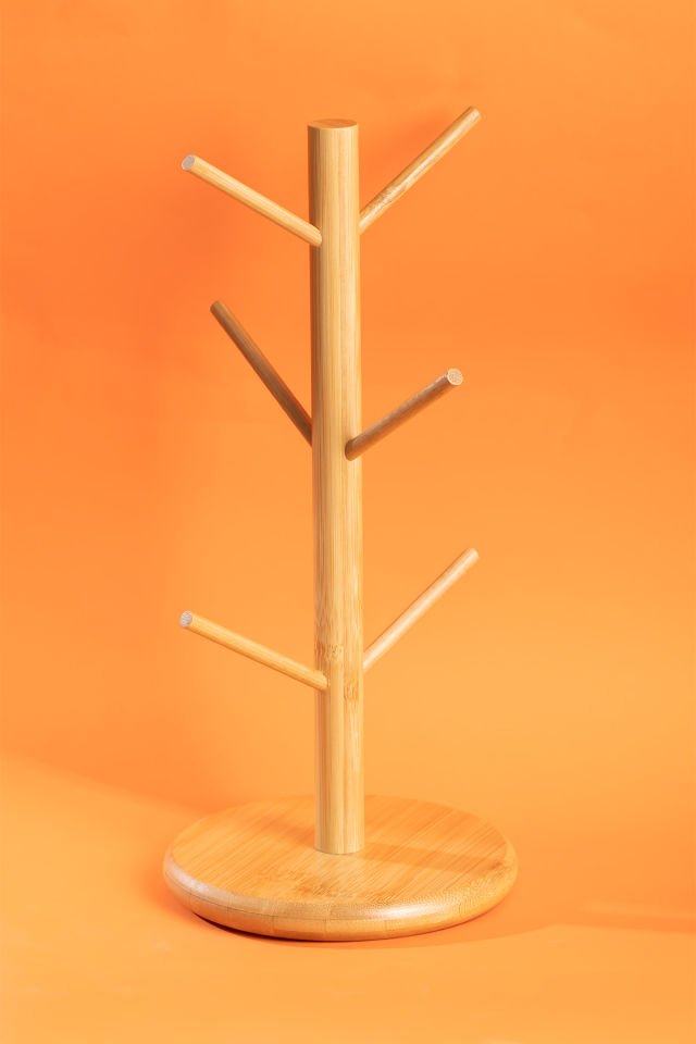 Kosova Bmb-110 Tezgah Üstü Bambu, Kupa Askılığı Fincan Askılığı, Bardak Askılığı Standı