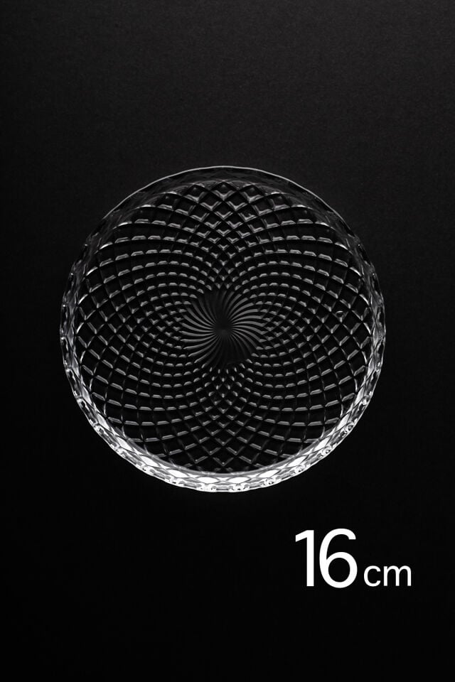 Porsima Venedik Pasta Tabağı Dik Tabak - 6lı Cam Sunumluk Pasta Kurabiye Kek İkram Servis Tabağı-16 Cm