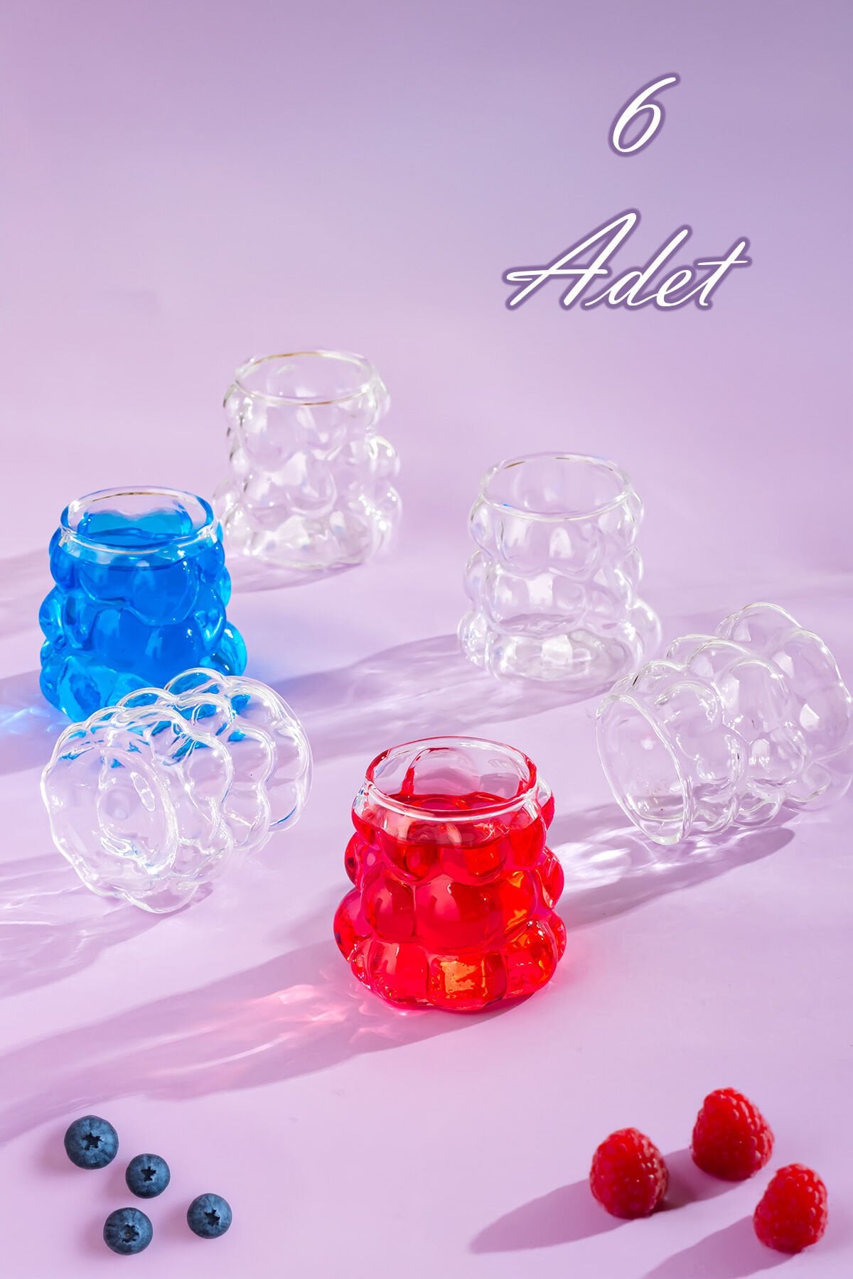 Porsima 028 6lı Isıya Dayanıklı Borosilikat Cam Içecek Meşrubat Kahve Ve Sunum Bardağı Bardak Seti 100 ml