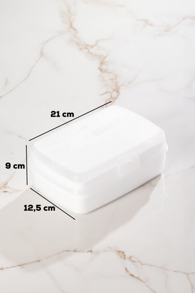 Porsima 1192 Premium 12 Bölmeli Çok Amaçlı Organizer Saklama Kabı Beyaz
