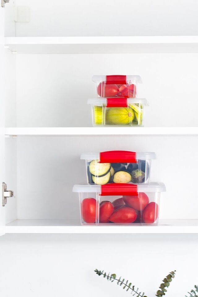 Porsima ORG-466 Fresh 4 lü Çok Amaçlı Dikdörtgen Sızdırmaz Kapaklı Gıda Erzak Saklama Kabı Seti