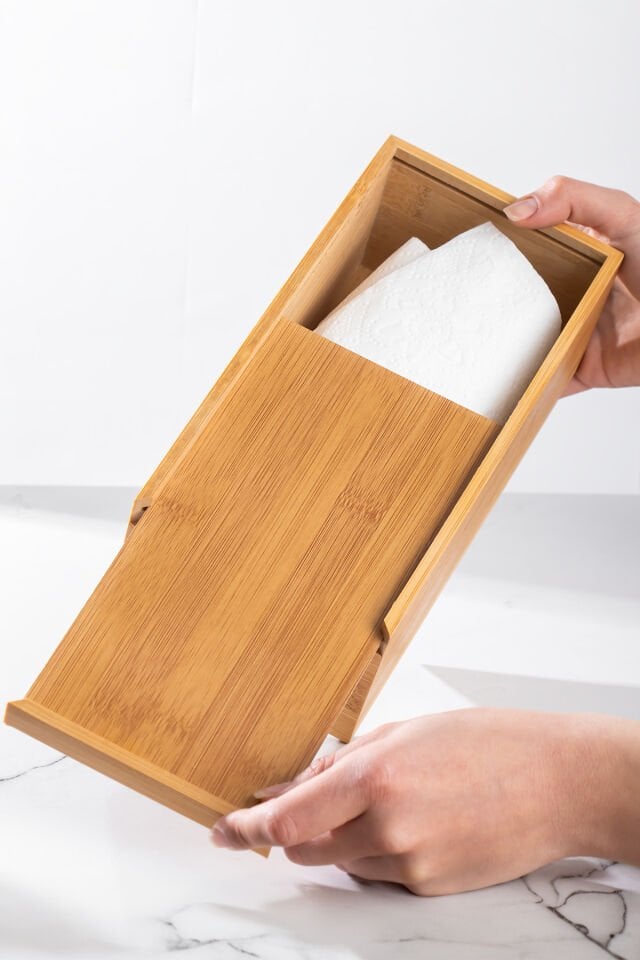 Porsima 0006 Bambu Peçetelik Ahşap Dekoratif Peçetelik