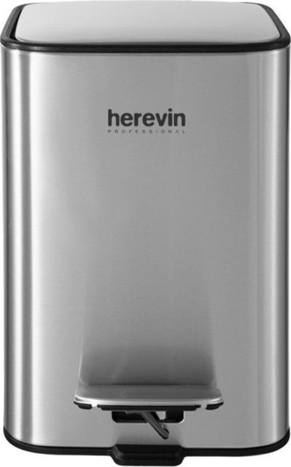 Herevin 5 Lt Paslanmaz Çelik Çöp Kovası