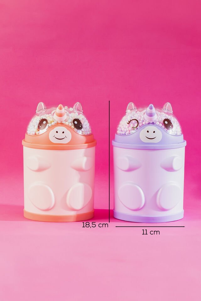 Porsima 044-1 Pvc Şifreli Kilitli Unicorn Kumbara Lila 11x18,5cm