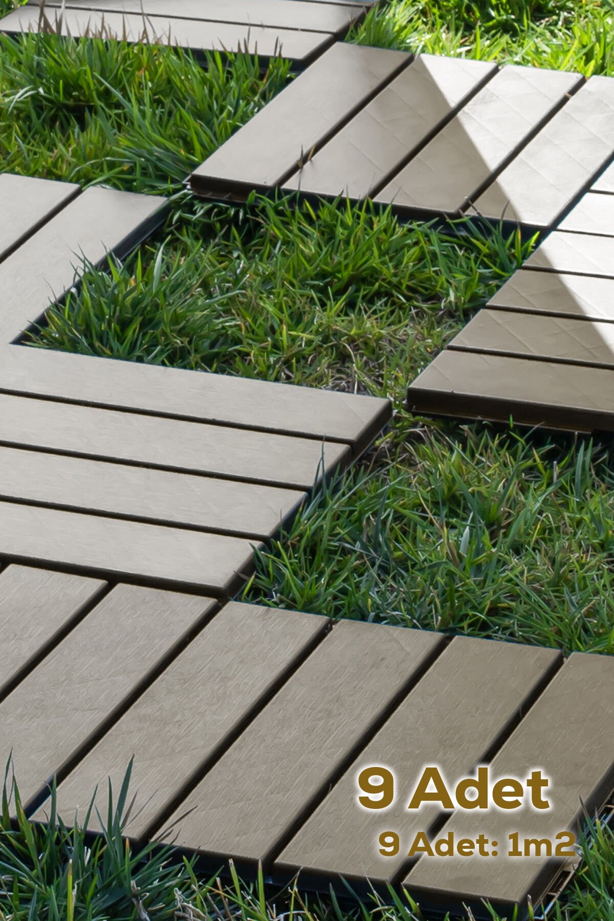 Porsima 1177 9 Lu Bahçe Balkon Teras Zemin Paspası Banyo Paspası Dış Mekan Yer Karosu Latte