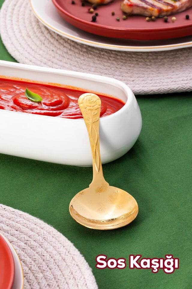 Porsima 5217 Metal Gold Sos Kaşığı 13cm