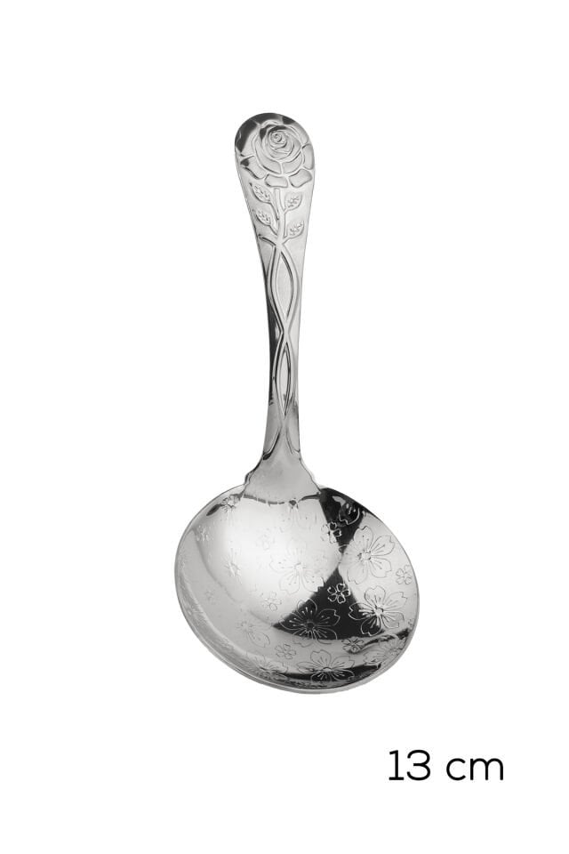 Porsima 5216 Metal Gümüş 2li Sos Kaşığı 13cm