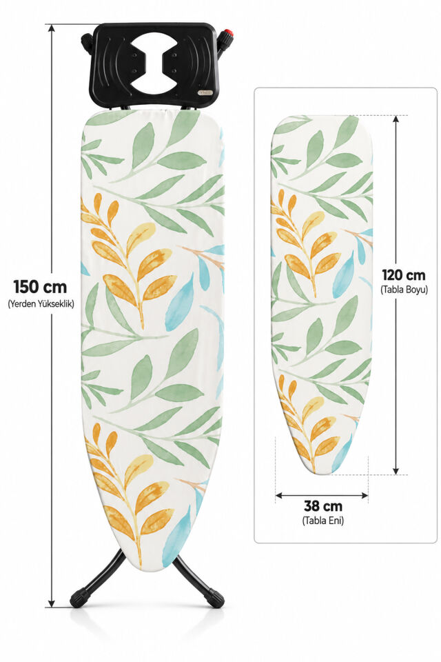 Perilla SBS15016-79 Alsu Orta Boy Ütü Masası Antrasit 30*97 cm