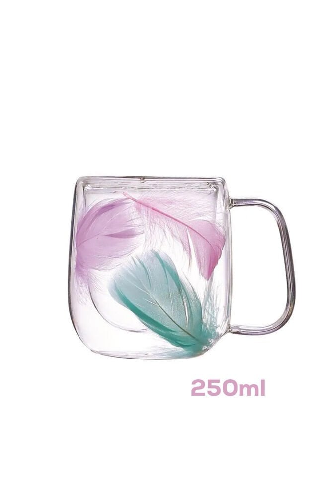 Perotti 16791 Double Feather Çift Cidarlı Kupa 2 Adet 250 ml