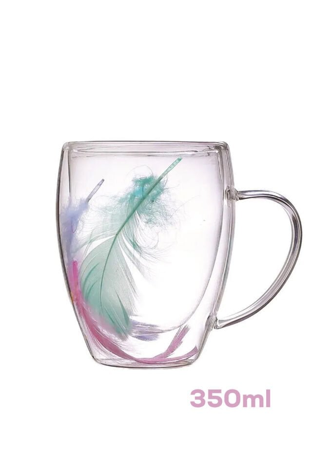 Perotti 16796 Double Feather Çift Cidarlı Kupa 2 Adet 350 ml