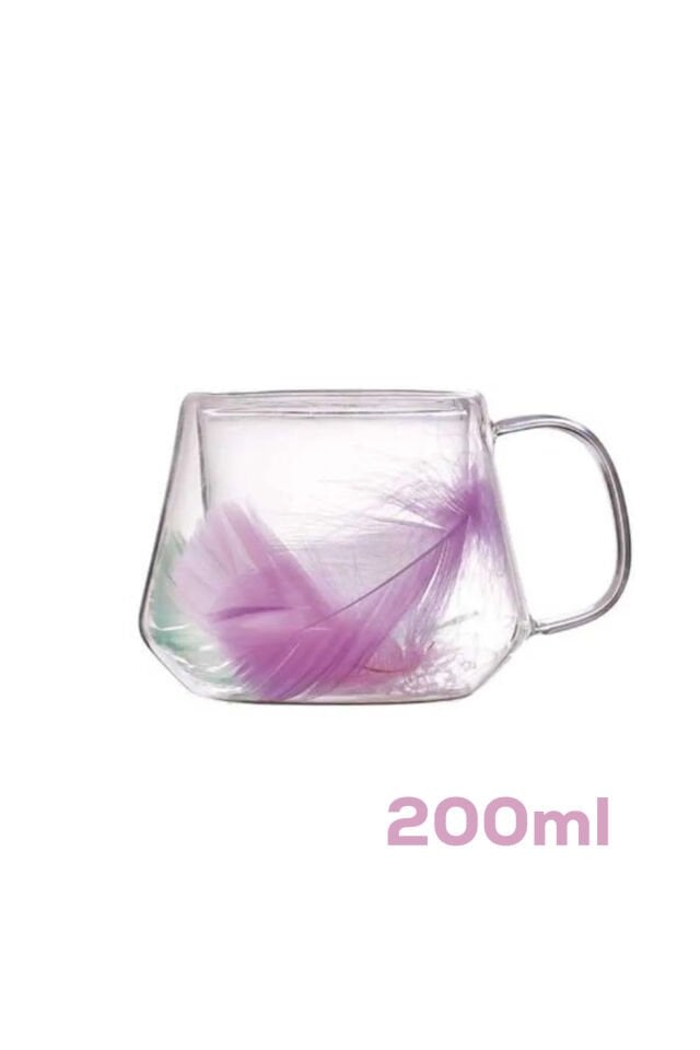 Perotti 16798 Double Feather Çift Cidarlı Kupa 2 Adet 200 ml