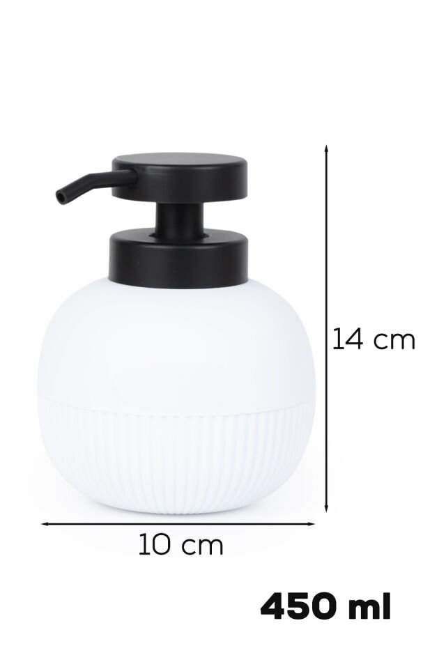 Porsima 3119 Banyo ve Mutfak Sıvı Sabunluk 450 Ml Beyaz