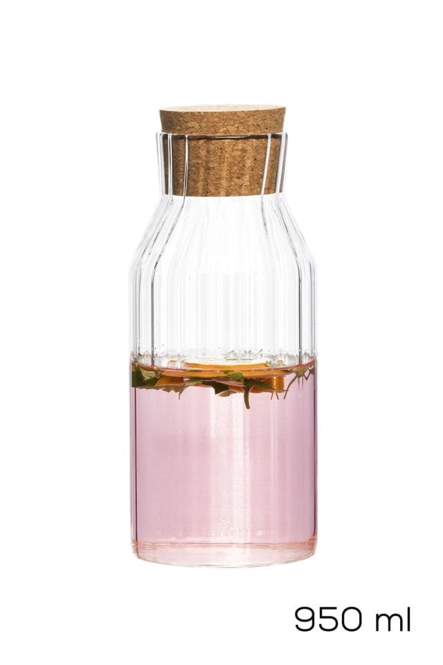Porsima 2095 Mantar Kapaklı ve Cam Başucu Sürahisi 950 ml