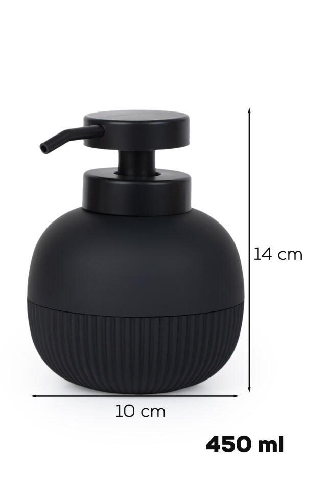 Porsima 3118 Banyo ve Mutfak Sıvı Sabunluk 450ML Siyah